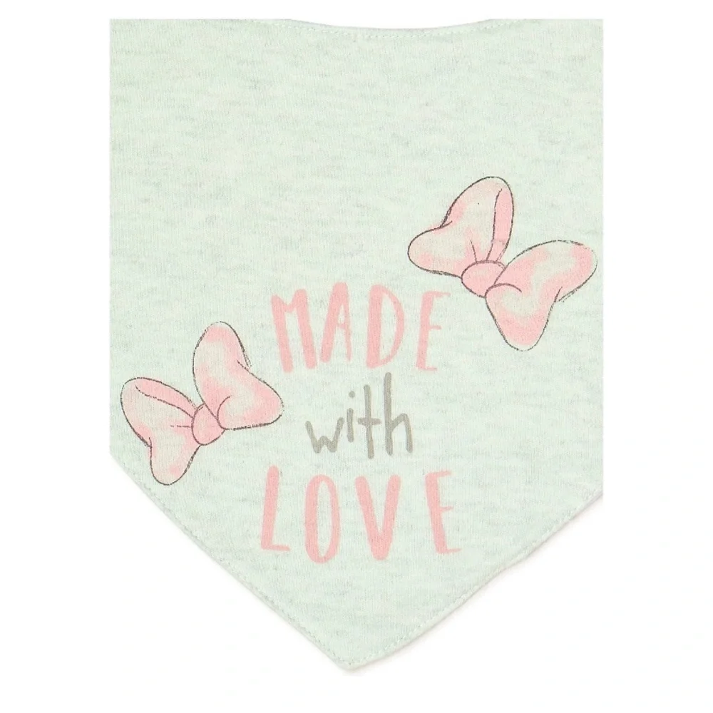 Disney Minnie Mouse 3 Pack Baby Girl Bibs Drool Bandana Fabric